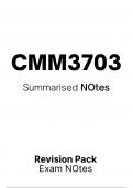 Summarised NOtes CMM3703