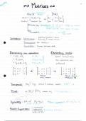 linear algebra summary