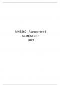 MNE2601 Assessment 6 2023 S1