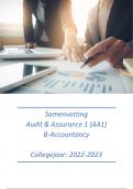 Samenvatting Audit & Assurance 1 (AA1) GAA + PAA