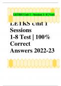 LETRS Unit 1 Sessions 1-8 Test 100% Correct Answers 