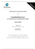 Solution Manual For Constitutional Law Governmental Powers and Individual Freedoms 3rd Edition by Daniel E. Hall, John Feldmeier