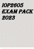 IOP2605 EXAM PACK 2023
