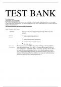 Test Questions, All Correct Test bank Questions and Answers with Explanations