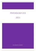 Psychology 213: Personology