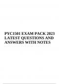PYC1501 EXAM PACK 2023 LATEST QUESTIONS AND ANSWERS WITH NOTES
