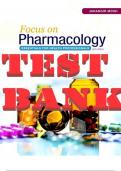 TEST BANK for Focus on Pharmacology: Essentials for Health Professionals 3rd Edition by Jahangir Moini. Complete Chapters 1-40.