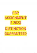CSP4801 ASSIGNMENT 2 2023 MULTIPLE CHOICE
