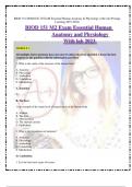 BIOD 151 MODULE 2 EXAM Essential Human Anatomy & Physiology with Lab (Portage  Learning 2023-2024) BIOD 151 M2 Exam Essential Human Anatomy and Physiology With lab 2023.