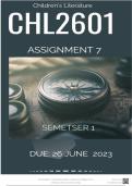 CHL2601 ASSIGNMENT 7 SOLUTIONS SEMESTER 1 2023