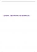 QMI1500 ASSIGNMENT 1 SEMESTER 1 2023 