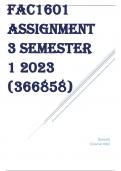 FAC1601 ASSIGNMENT 5 SEMESTER 1 2023