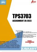 TPS3703 ASSIGNMENT 2B 2023 (876234)