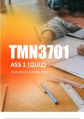 TMN3701 Assignment 1 (Quiz) 2024