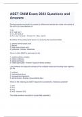 ASET CNIM Exam 2023 Questions and Answers