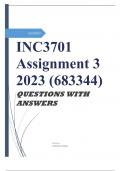 INC3701 Assignment 3 2023 (683344)