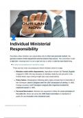 Individual Ministerial Responsibility