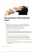Key Doctrines of the Supreme Court