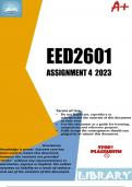 EED2601 Assignment 4 (COMPLETE ANSWERS) 2023 - DUE 6 September 2023
