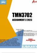 TMN3702 Assignment 3 (COMPLETE ANSWERS) 2023 - DUE 18 August 2023