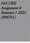 FAC1502 Assignment 4 Semester 1 2023