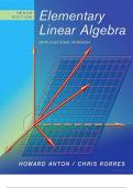 linear algebra text book by Howard Anton 10th addition