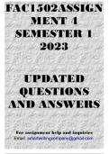 FAC1502 Assignment 4 Answers Semester 1 2023