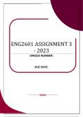 ENG2601 ASSIGNMENT 2 & 3 - 2023