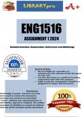 ENG1516 Assignment 1 (COMPLETE ANSWERS) 2024 (160736) - DUE 22 April 2024