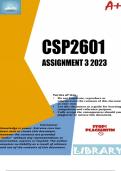 CSP2601 ASSIGNMENT 3 2023 (861278)