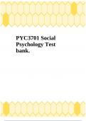 PYC3701 Social Psychology Test bank.