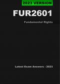 FUR2601 Latest Exam Answers/Elaborations - 2023 (Oct/Nov) - Fundamental Rights