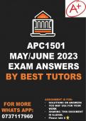 AIS1501 MAY/JUNE EXAM 2023 (ANSWERS)