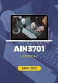 AIN3701 ACTIVITY 4.8 SEMESTER 01 2023