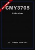 CMY3705 Updated Exam Pack (2023) Oct/Nov - Victimology [A+]