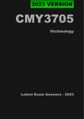 CMY3705 Latest Exam Answers/Elaborations - 2023 (Oct/Nov) - Victimology