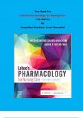 Test Bank - Lehne's Pharmacology for Nursing Care  11th Edition By Jacqueline Burchum, Laura Rosenthal | Chapter 1 –112, Complete Guide 2023|