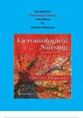 Test Bank - Gerontological Nursing 10th Edition By Charlotte Eliopoulos | Chapter 1 – 35, Complete Guide 2023|