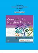Test Bank - Concepts for Nursing Practice 3rd Edition By Jean Foret Giddens | Chapter 1 – 57, Complete Guide 2023|