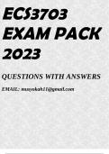 ECS3703 EXAM PACK 2023
