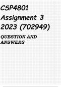 CSP4801 Assignment 3 2023 (702949)