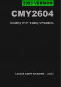 CMY2604 Latest Exam Answers/Elaborations - 2023 (Oct/Nov) - Dealing With Young Offenders