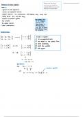 Mathematics 214 Linear Algebra Summaries