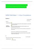 NRNP 6568 Midterm & Final Exam (3 Versions 2022-2023 Verified Q & A)