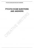 PYC3704 EXAM QUESTIONS AND  ANSWERS.
