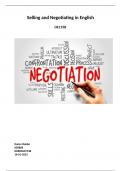 Selling and Negotiating in Englih (Cijfer 7,8!)