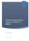 Biochemie labo: Tweecomponenten analyse van NAD en NADH/ chemie-biochemie 