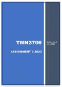 TMN3706 ASSIGNMENT 3 2023