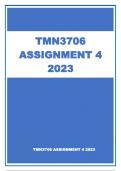 TMN3706 ASSIGNMENT 4 2023
