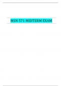 MSN 571 MIDTERM EXAM| VERIFIED SOLUTION 